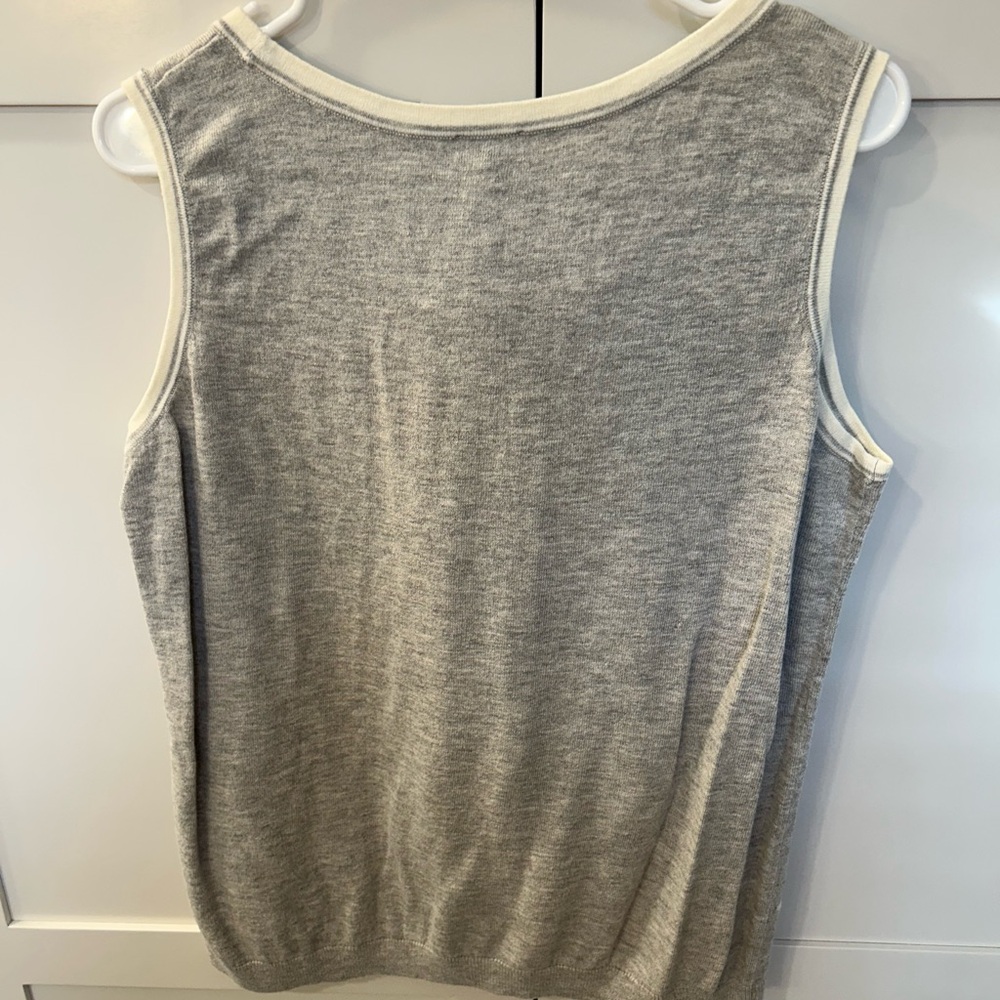 Polka Dot Tank and Cardigan in Gray Talbots 1X - Picture 4 of 4